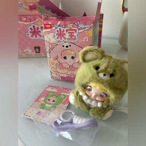 Nommi baby Green Grape Bear Keychain bag charm blind Box